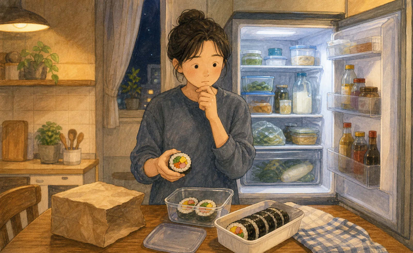 배달 김밥을 냉장고에 넣었으니 내일 먹어도 될까?｜차갑게 보관해도 멈추지 않는 위험